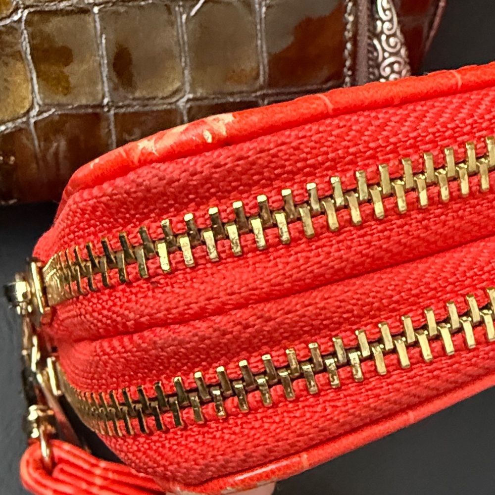 Elegant Crocodile Pattern Shoulder Bag Set - Brow… - image 7